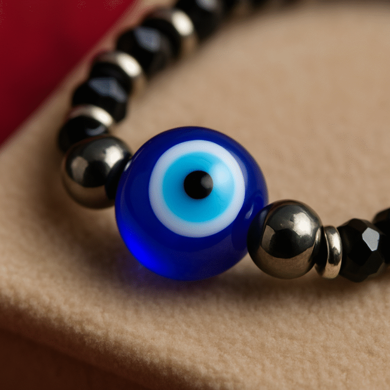 Silver Baby Nazaria Bracelet | Evil Eye Protection Kada for Newborn - Image 6