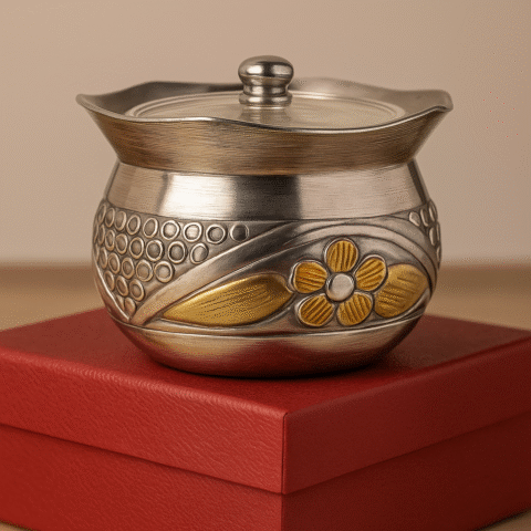 Silver Elaichi Dana Box