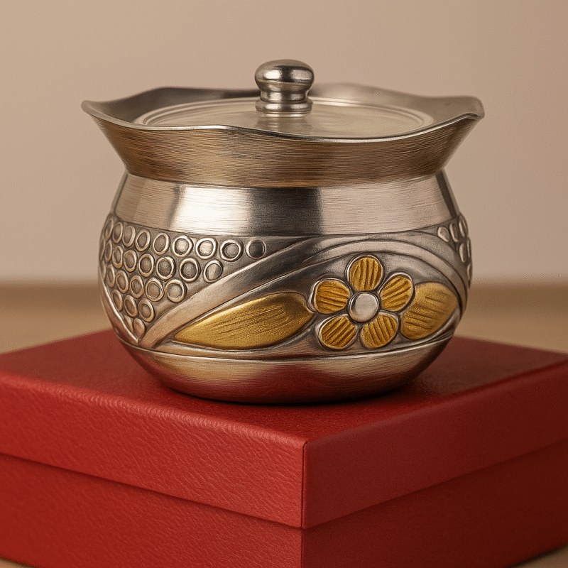 Silver Elaichi Dana Box