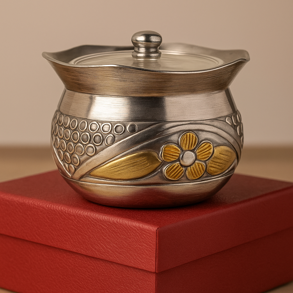 Silver Elaichi Dana Box