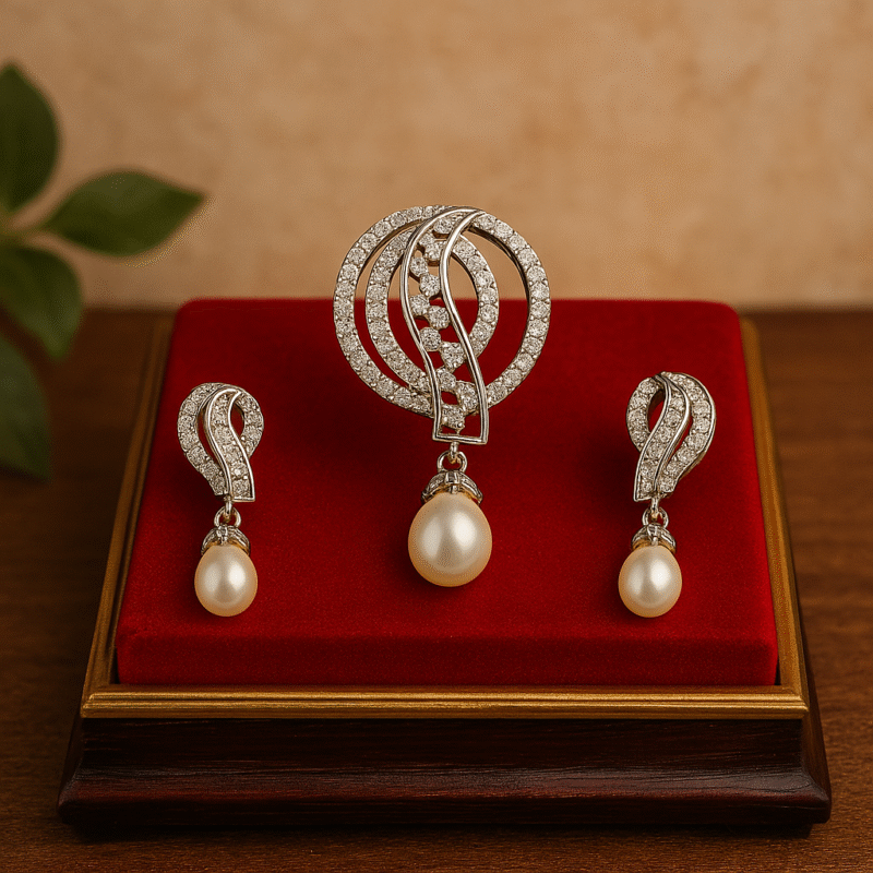 Diamond Dia pendant set